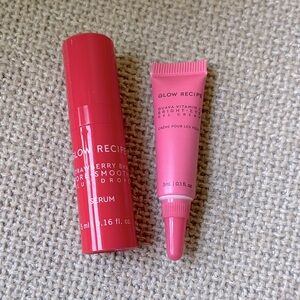 NWT Glow Recipe | Strawberry BHA Blur Drops and Guava Vitamin C Eye Cream